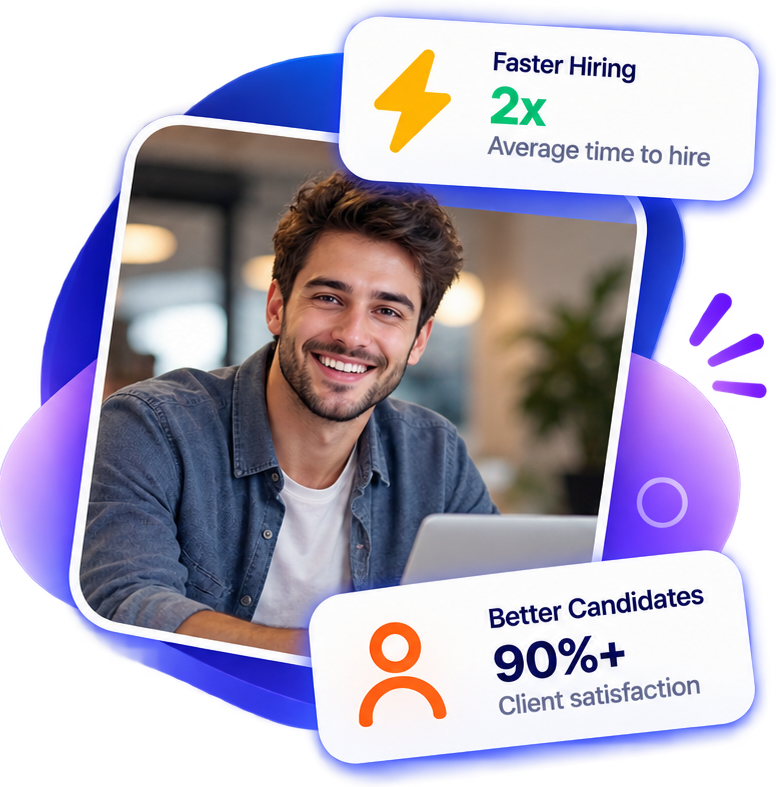 Hiring manager reviewing candidates