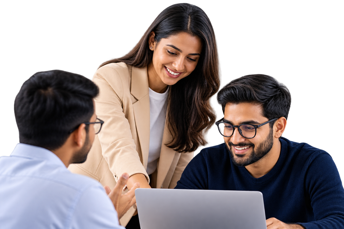 Recruiters meeting with a hiring manager
